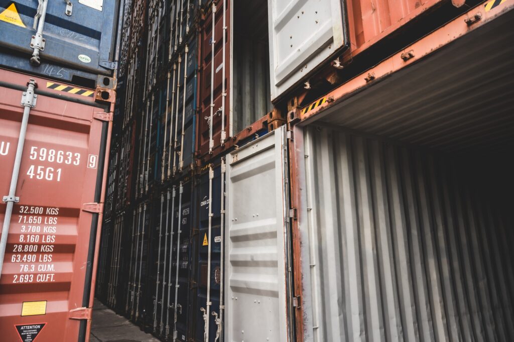 transportation business logistic container for shipping industry to export and import cargo